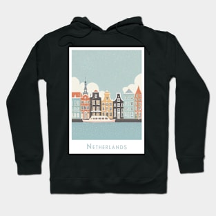 Netherlands Dutch Canal Houses Hoodie